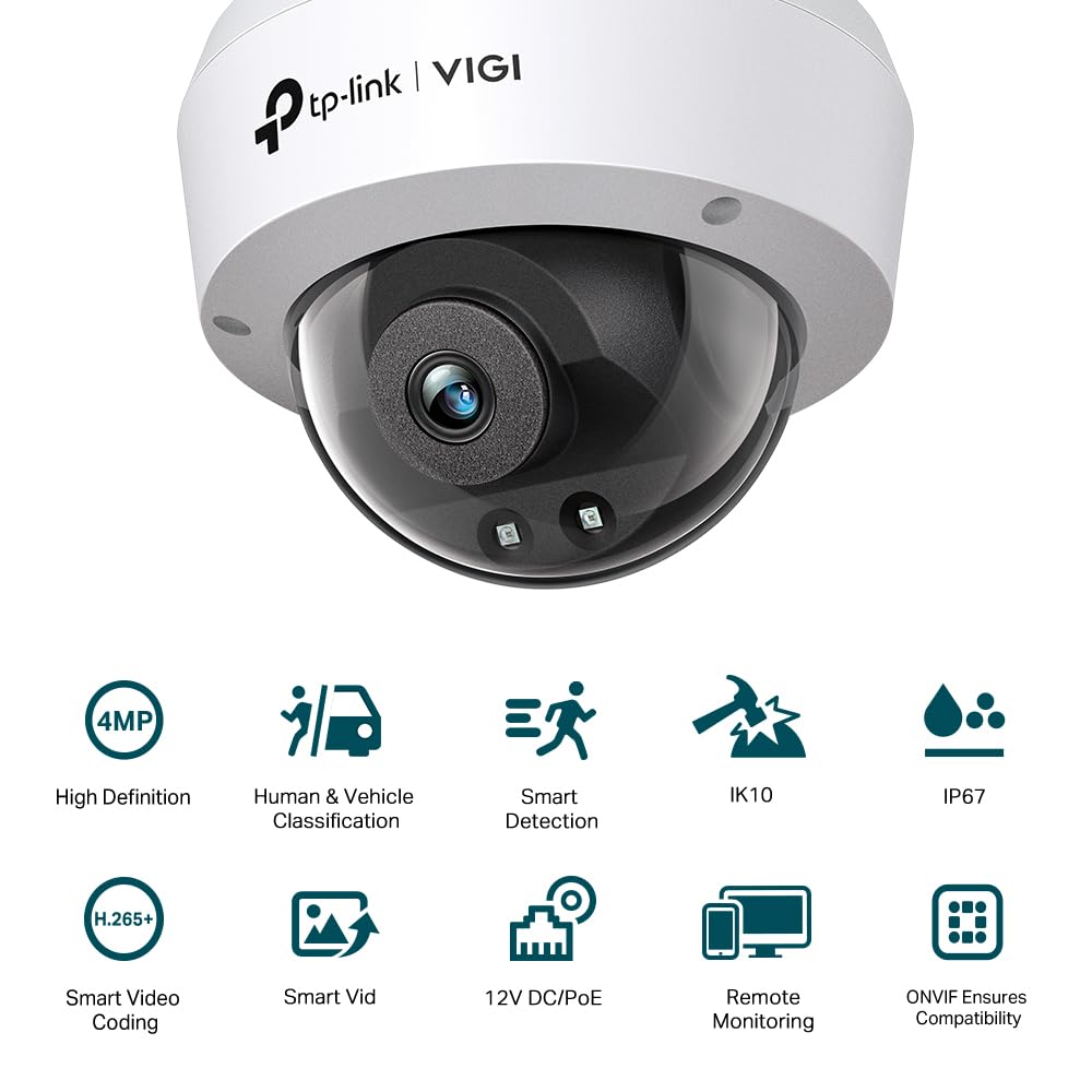 Amazon.co.jp: TP-LINK VIGI C240I (2.8mm) [VIGI 4MPドーム型IR
